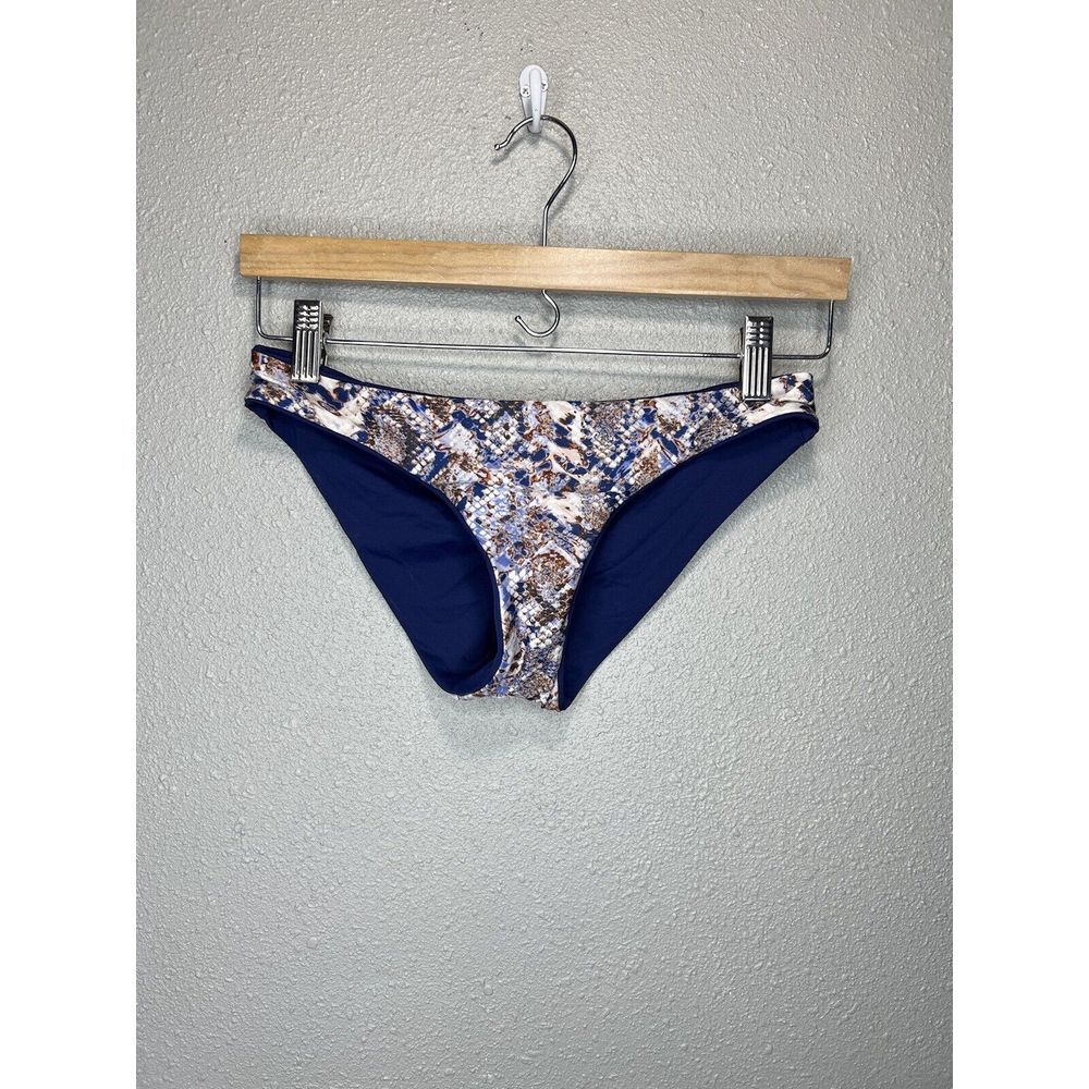 NWOT! BECCA Brand‎ Blue Animal Print Bikini Bottoms Size XSmall